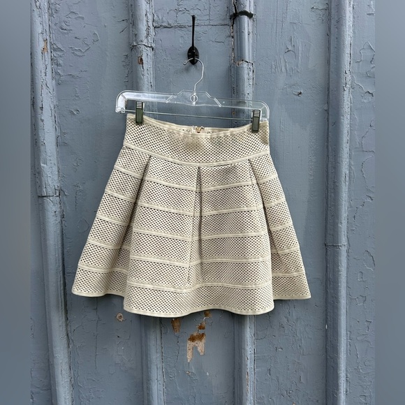 Endless Rose Taupe Mesh Mini Skirt, size S - Picture 2 of 10